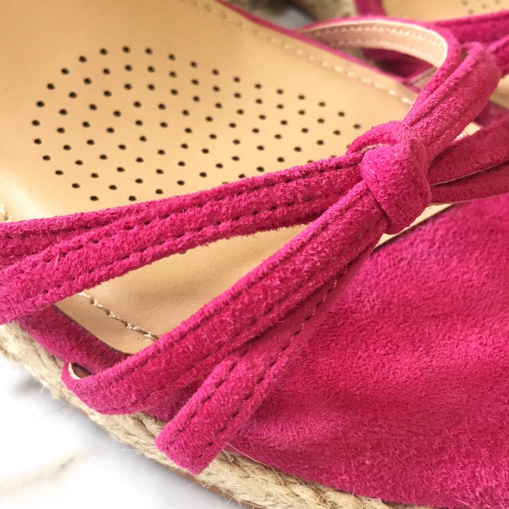 Fitzwell Emma Fuschia Wedge Espadrille - Picture 13 of 14